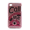 Protective PVC Case with Jewel Cover for IPhone4