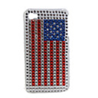 Protective PVC Case with Jewel Cover for IPhone4