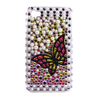 Protective PVC Case with Jewel Cover for IPhone4