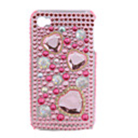 Protective PVC Case with Jewel Cover for IPhone4