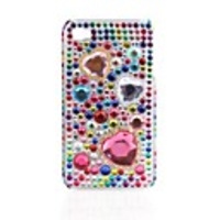 Protective PVC Case with Jewel Cover for IPhone4
