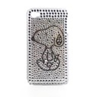 Protective PVC Case with Jewel Cover for IPhone4