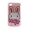 Protective PVC Case with Jewel Cover for IPhone4