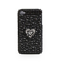 Protective PVC Case with Jewel Cover for IPhone4