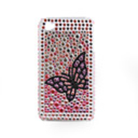 Protective PVC Case with Jewel Cover for IPhone4