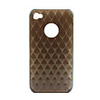 Protective Ribbed Pattern Case for iPhone 4 (Black)