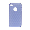 Protective Ribbed Pattern Case for iPhone 4 (Blue)