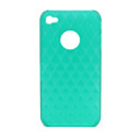 Protective Ribbed Pattern Case for iPhone 4 (Green)