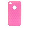 Protective Ribbed Pattern Case for iPhone 4 (Pink)
