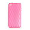 Protective Rubber Gel Silicone Case for iPhone 4(Pink)