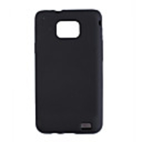 Protective Rubber Gel Silicone Case for Sumsung i9100(black)