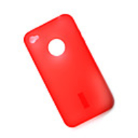 Protective Silicone Case for iPhone 4 (Red)