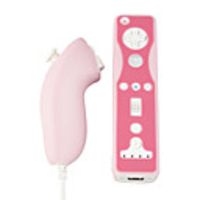 Protective Silicone Case/Skin for Nintendo Wii Remote and Nunchuk/Pink (BCM033)