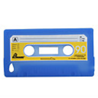 Protective Sillica Gel Tape Case for iPod Touch 4(Blue)