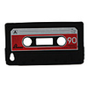 Protective Sillica Gel Tape Case for iPod Touch4(Black)