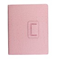 Protective Snakeskin Pattern Case With Stand for iPad Pink