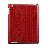 Protective Snakeskin Pattern Hard Plastic Back Case for iPad2 Red
