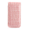 Protective Snakeskin PU Leather Case for iphone 4 (Pink)