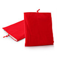 Protective Soft Cloth Pouch Case for Apple iPad (Red)