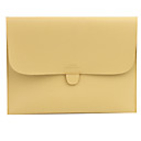 Protective Soft PU Leather Case for iPad 2 (Yellow)