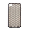 Protective Soft Silica Gel Transparent Case for iPhone4G (Black)