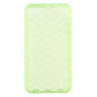 Protective Soft Silica Gel Transparent Case for iPhone4G (Green)