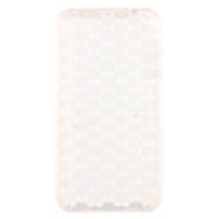 Protective Soft Silica Gel Transparent Case for iPhone4G (White)