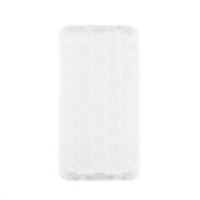 Protective Soft Silica Gel Transparent Case for iPhone4G (White)