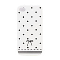 Protective Spot Pattern Ultrathin Back Case for iPhone4G (Black Spot)