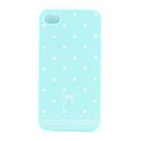 Protective Spot Pattern Ultrathin Back Case for iPhone4G (Blue)