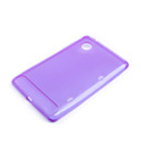 Protective TPU Case for HTC Flyer - Transparent Purple