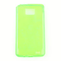 Protective TPU Case for Samsung Galaxy SⅡ i9100 - Translucent Green