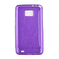 Protective TPU Case for Samsung Galaxy SⅡ i9100 - Translucent Purple