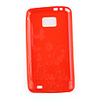 Protective TPU Case for Samsung Galaxy SⅡ i9100 - Translucent Red