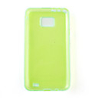 Protective TPU Leather Case for s2/i9100 - Cyan