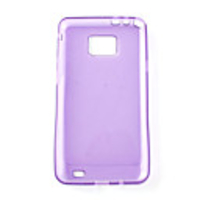 Protective TPU Leather Case for s2/i9100 - Purple