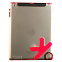 Protective Transculent Shell Case Skin for Apple iPad 2(Red)