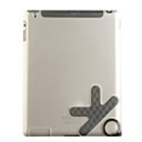 Protective Transparent shell Case Skin for Apple iPad 2(black)