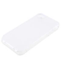Protective Transparent Soft Case for iPhone4 (White)