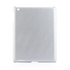 Protective Twill Weave Pattern Hard Plastic Back Case for iPad2 Silver