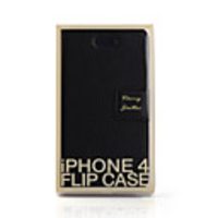 Protective Ultrathin PU Leather Case for Iphone 4 (black)