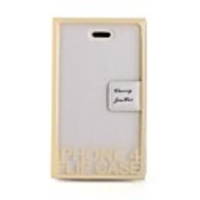 Protective Ultrathin PU Leather Case for Iphone 4 (white)