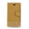 Protective Ultrathin PU Leather Case for Iphone 4 (yellow)