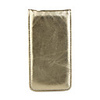 Protective Vertical Flip Leather Case for iPhone 4 Golden