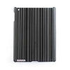 Protective Vertical Stripes Style Hard Plastic Back Case for iPad 2 Gray