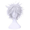 Pruik Nieuwe Gintama Gintoki Sakata Cosplay Pruiken 35Cm Korte Sliver Wit Mannen Pruik Synthetisch Haar Cosplay pruik Halloween Party miniinthebox