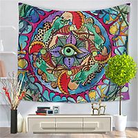 Psychedelic Abstract Wall Tapestry Art Decor Blanket Curtain Hanging Home Bedroom Living Room Decoration Polyester Hippie miniinthebox