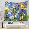 Psychedelic Abstract Wall Tapestry Art Decor Blanket Curtain Hanging Home Bedroom Living Room Decoration Polyester Hippie miniinthebox