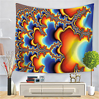 Psychedelic Abstract Wall Tapestry Art Decor Blanket Curtain Hanging Home Bedroom Living Room Decoration Polyester Hippie miniinthebox