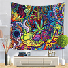 Psychedelic Abstract Wall Tapestry Art Decor Blanket Curtain Hanging Home Bedroom Living Room Decoration Polyester Hippie miniinthebox